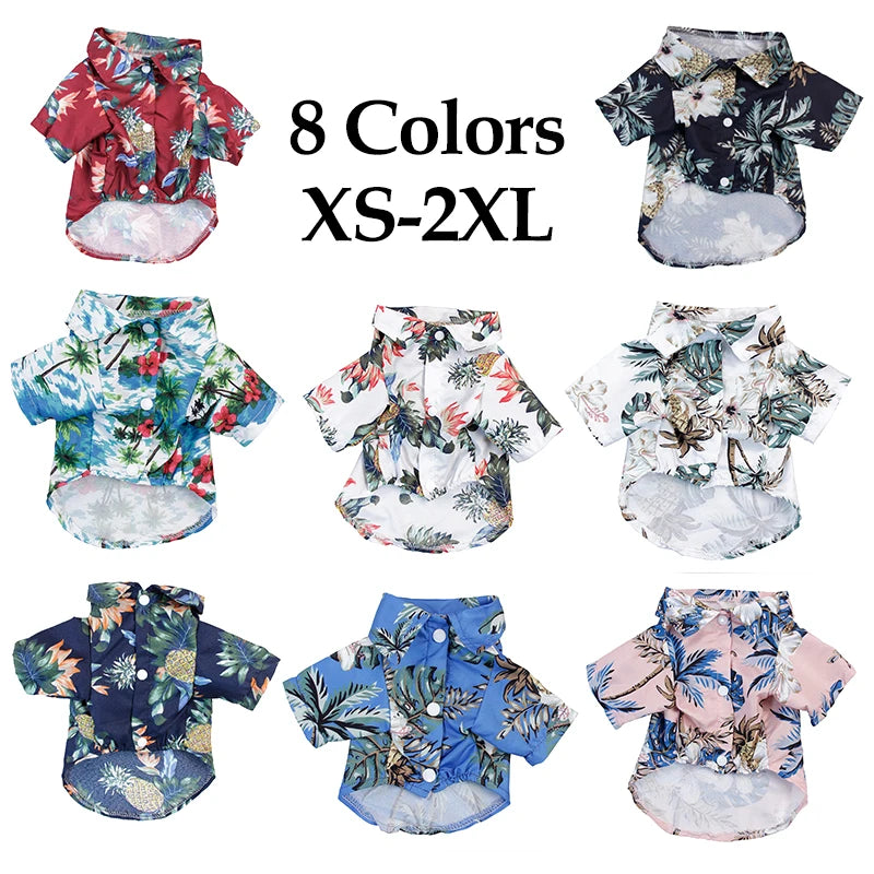 Summer Hawaiian Shirts For Dog/Cat